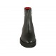 Stivaletto da donna con cerniere in pelle nera zeppa 3 - Misure disponibili: 34, 43