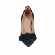 Decolté da donna con fiocco in camoscio blu tacco 8 - Misure disponibili: 32, 34, 43, 45