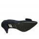 Decolté da donna con fiocco in camoscio blu tacco 8 - Misure disponibili: 32, 34, 43, 45