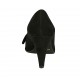 Decolté da donna con fiocco in camoscio nero tacco 8 - Misure disponibili: 32, 33, 34, 43