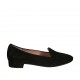 Mocassino da donna in camoscio nero tacco 2 - Misure disponibili: 32