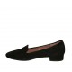 Mocassino da donna in camoscio nero tacco 2 - Misure disponibili: 32