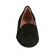 Mocasino para mujer en gamuza color negro tacon 2 - Tallas disponibles:  32