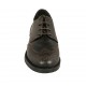 Chaussure derby à lacets pour femmes en cuir marron avec bout Brogue talon 3 - Pointures disponibles:  43, 44, 45