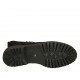 Bottines pour femmes avec lacets, boucles et fermeture éclair en daim noir talon 3 - Pointures disponibles:  33, 34, 42, 43, 44