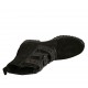 Stivaletto stringato da donna con cerniera e fibbie in camoscio nero tacco 3 - Misure disponibili: 33, 34, 42, 43, 44