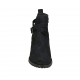 Stivaletto da donna con cerniera e fibbia in camoscio blu tacco 5 - Misure disponibili: 43, 44