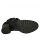 Stivaletto da donna con cerniera e fibbia in camoscio blu tacco 5 - Misure disponibili: 34, 43, 44