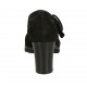 Escarpin pour femmes avec courroie en daim noir talon 6 - Pointures disponibles:  42, 43, 44