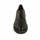 Zapato derby para mujer con cordones en piel y charol negro cuña 3 - Tallas disponibles:  33, 42, 44
