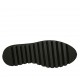 Zapato derby para mujer con cordones en piel y charol negro cuña 3 - Tallas disponibles:  33, 42, 44