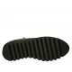 Chaussure à cou-de-pied haut pour femmes avec fermetures éclair en daim et cuir noir talon compensé 3 - Pointures disponibles:  32, 33, 34