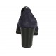 Chaussure richelieu à lacets pour femmes en daim bleu talon 6 - Pointures disponibles:  42, 43, 44