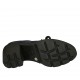 Zapato para mujer con cordones en gamuza azul tacon 7 - Tallas disponibles:  33, 42, 43, 44