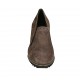 Chaussure à cou-de-pied haut pour femmes avec elastiques en daim taupe talon compensé 5 - Pointures disponibles:  42, 43