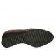 Chaussure à cou-de-pied haut pour femmes avec elastiques en daim taupe talon compensé 5 - Pointures disponibles:  42, 43