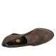 Chaussure à cou-de-pied haut pour femmes avec elastiques en daim taupe talon compensé 5 - Pointures disponibles:  42, 43