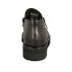 Scarpa accollata da donna con cerniere in pelle nera zeppa 3 - Misure disponibili: 33, 34, 43, 44
