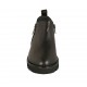 Scarpa accollata da donna con cerniere in pelle nera zeppa 3 - Misure disponibili: 33, 34, 43, 44