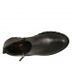 Scarpa accollata da donna con cerniere in pelle nera zeppa 3 - Misure disponibili: 33, 34, 43, 44