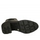 Stivaletto con cerniera ed elastico da donna in pelle nera con lavorazione Brogue tacco 7 - Misure disponibili: 43