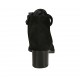 Stivaletto stringato da donna con cerniera in camoscio nero tacco 5 - Misure disponibili: 33, 34, 44