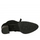 Stivaletto stringato da donna con cerniera in camoscio nero tacco 5 - Misure disponibili: 33, 34, 44