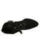 Bottines pour femmes avec lacets fermeture éclair en daim noir talon 5 - Pointures disponibles:  33, 44