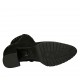 Stivaletto da donna con cerniera e borchie in camoscio nero tacco 5 - Misure disponibili: 34