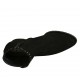 Bottines pour femmes avec fermeture éclair et goujons en daim noir talon 5 - Pointures disponibles:  34