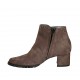 Stivaletto da donna con cerniera e borchie in camoscio taupe tacco 5 - Misure disponibili: 33, 43