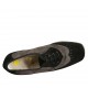 Scarpa stringata oxford da donna in camoscio nero e taupe zeppa 4 - Misure disponibili: 33, 43, 44