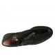 Zapato oxford para mujer con cordones en charol negro con diseño Brogue tacon 2 - Tallas disponibles:  32, 33, 43, 44
