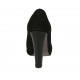 Zapato de salon para mujer en gamuza negra con plataforma interna tacon 11 - Tallas disponibles:  33