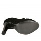 Zapato cerrado para mujer con flecos y cadena en gamuza negra tacon 10 - Tallas disponibles:  31, 32, 33, 34, 42, 43, 46
