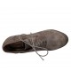 Scarpa stringata da donna in camoscio taupe con plateau tacco 11 - Misure disponibili: 31, 33, 34, 43, 45