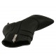 Bottine pour femmes avec fermeture éclair, courroie et boucle en cuir noir talon 10 - Pointures disponibles:  32