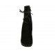 Stivaletto da donna con cerniera, laccio e plateau in pelle e camoscio nero tacco 11 - Misure disponibili: 31, 32, 43
