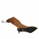 Stivale al ginocchio da donna in camoscio elasticizzato beige con laccio e cerniera tacco 8 - Misure disponibili: 32, 33, 42, 43, 45