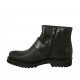 Stivaletto da donna con fibbia e cerniera in pelle nera tacco 3 - Misure disponibili: 32, 33, 34, 43, 44, 45