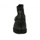 Stivaletto da donna con fibbia e cerniera in pelle nera tacco 3 - Misure disponibili: 32, 33, 34, 43, 44, 45