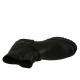 Stivaletto da donna con fibbia e cerniera in pelle nera tacco 3 - Misure disponibili: 32, 33, 34, 43, 44, 45