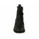 Botin para mujer con cordones, cremallera y puntera en piel negra tacon 3 - Tallas disponibles:  32