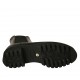 Bottines pour femmes avec élastique, semelle amovible et fermeture éclair en cuir verni noir talon 4 - Pointures disponibles:  45