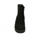 Stivaletto da donna con cerniera, plantare estraibile, elastico e borchie in camoscio nero tacco 4 - Misure disponibili: 32, 33, 43, 44