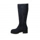 Stivale da donna con elastico, plantare estraibile e cerniera in camoscio blu tacco 4 - Misure disponibili: 32, 33, 34, 44