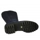 Stivale da donna con elastico, plantare estraibile e cerniera in camoscio blu tacco 4 - Misure disponibili: 32, 33, 34, 44