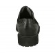 Scarpa accollata da donna con elastici in pelle nera e camoscio stampato maculato nero tacco 3 - Misure disponibili: 45
