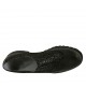 Scarpa accollata da donna con elastici in pelle nera e camoscio stampato maculato nero tacco 3 - Misure disponibili: 45