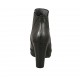 Botines para mujeres con plataforma y elasticos en piel de color negro tacon 9 - Tallas disponibles:  42, 43